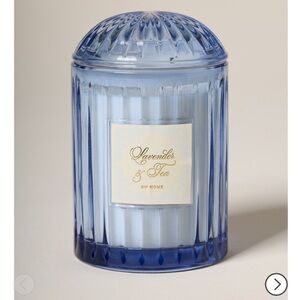 DW Home Lavender & Tea Candle in Blue Jar